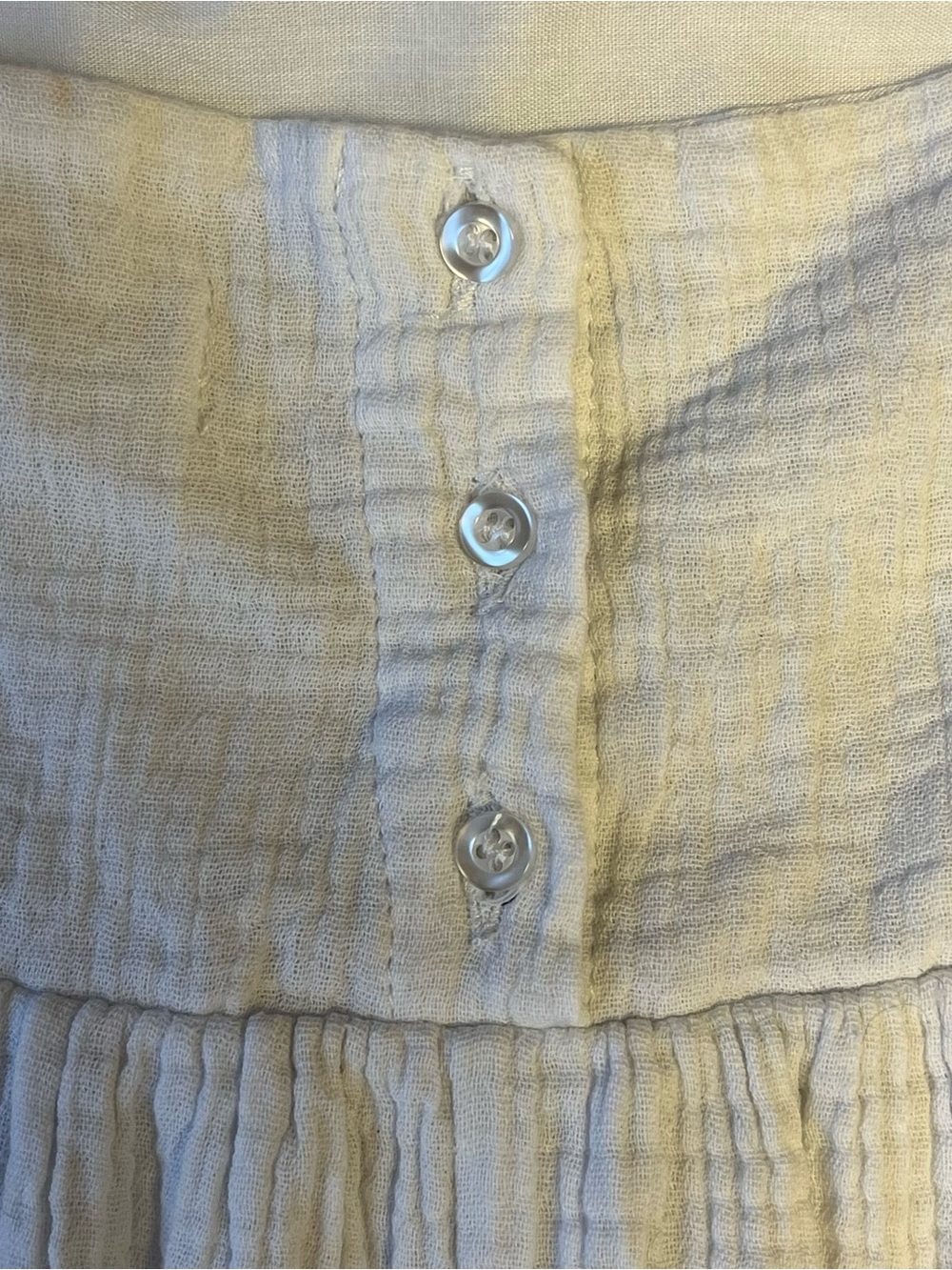 Girls Dress Size 6 White Black Embroidered Floral Detail Tie-Shoulder btween - Picture 7 of 7
